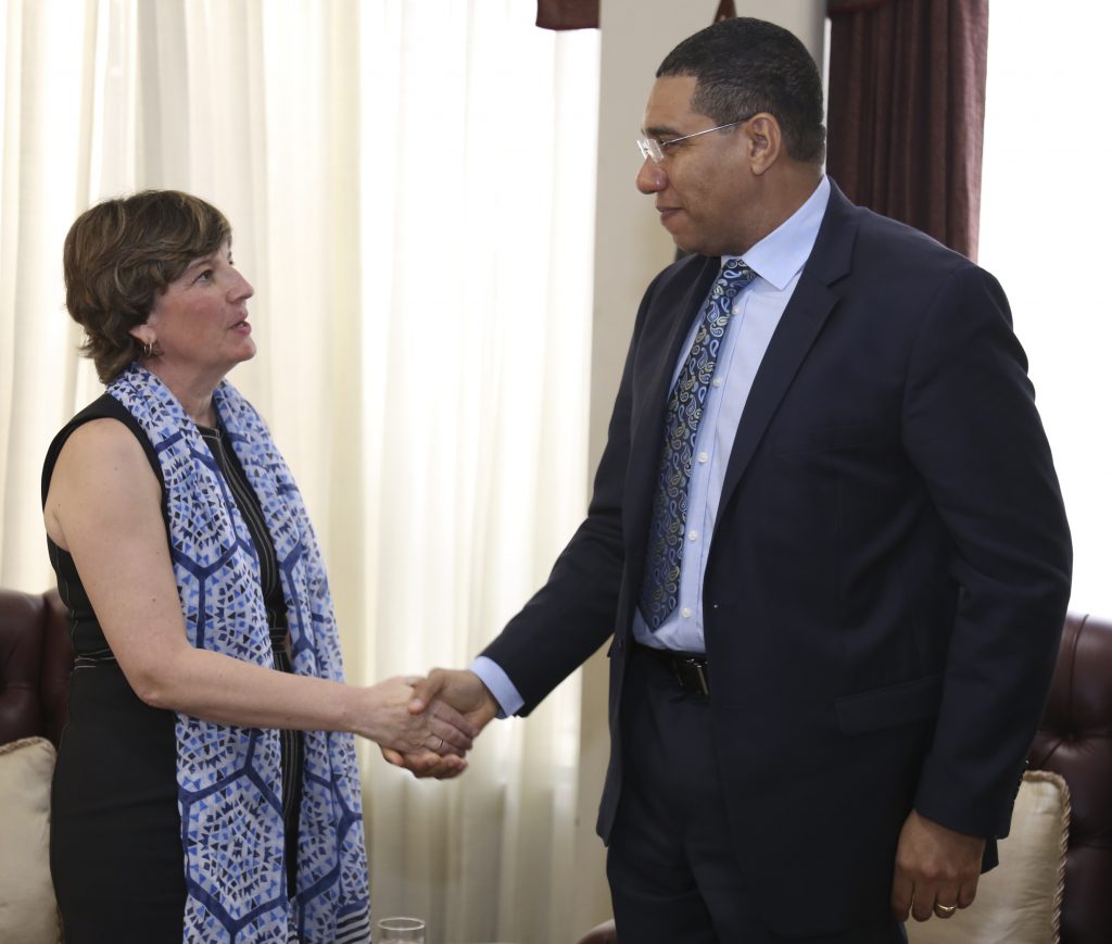 PM Greets Christine Hogan World Bank’s Executive Director for Canada, Ireland and the Caribbean