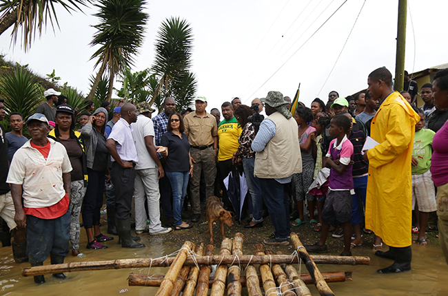 PM Holness to Tour Sections of the Island Affected by Heavy Rainfall Today