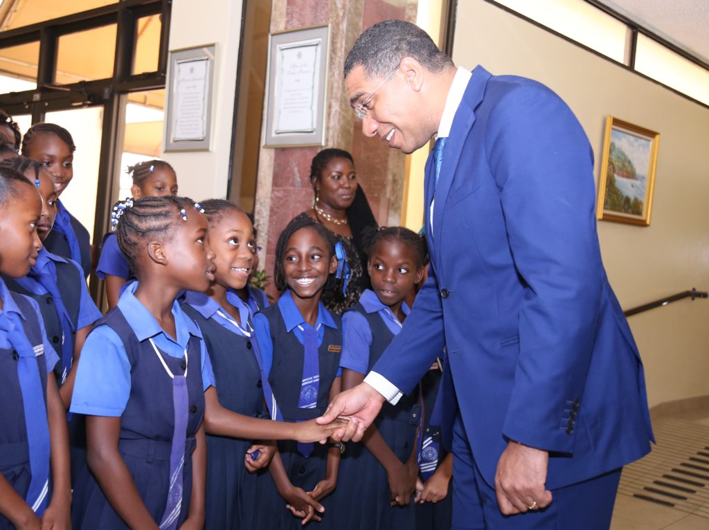 PM greets Time and Patience students