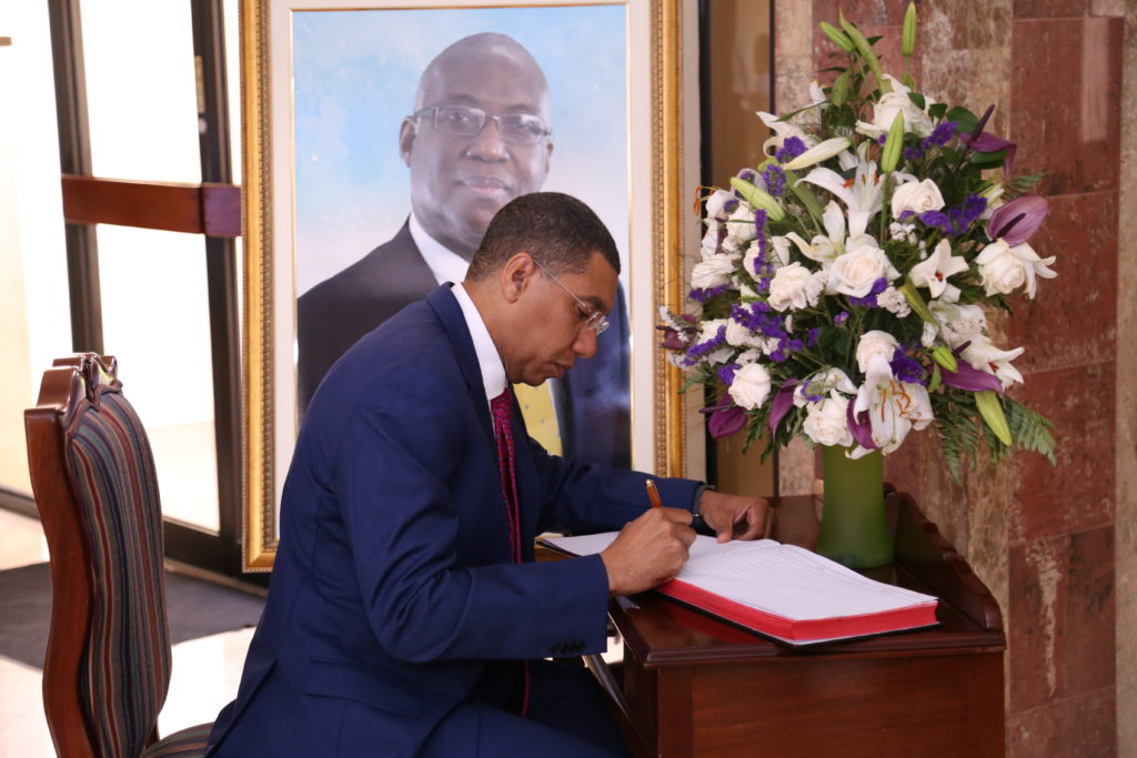 Condolence Book for the late Ian Boyne opens at Office of the Prime Minister