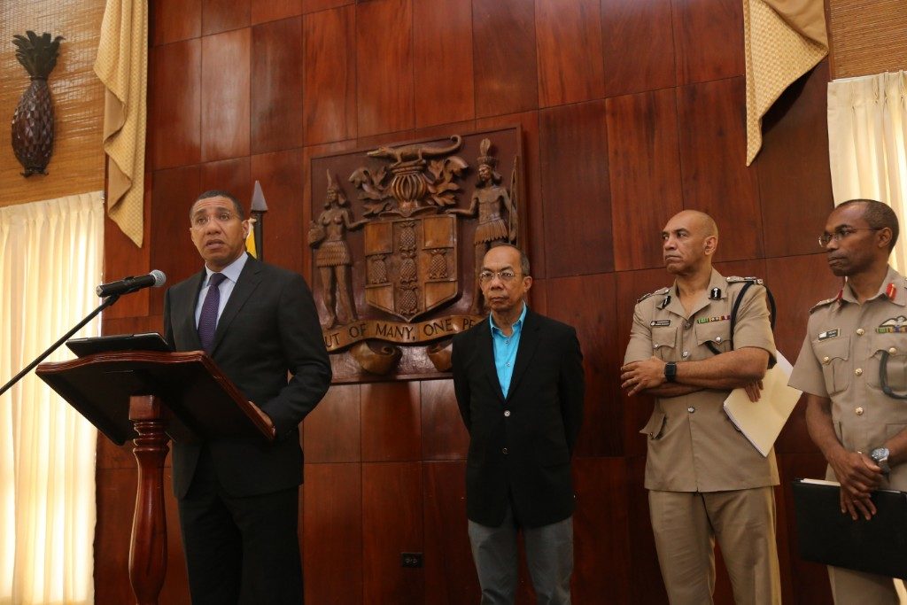 PM Holness Announces State of Public Emergency for Sections of Kingston