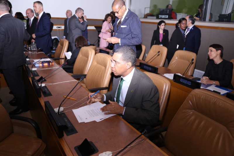 PM Holness to Co-Chair UN Climate Change Financing Initiative
