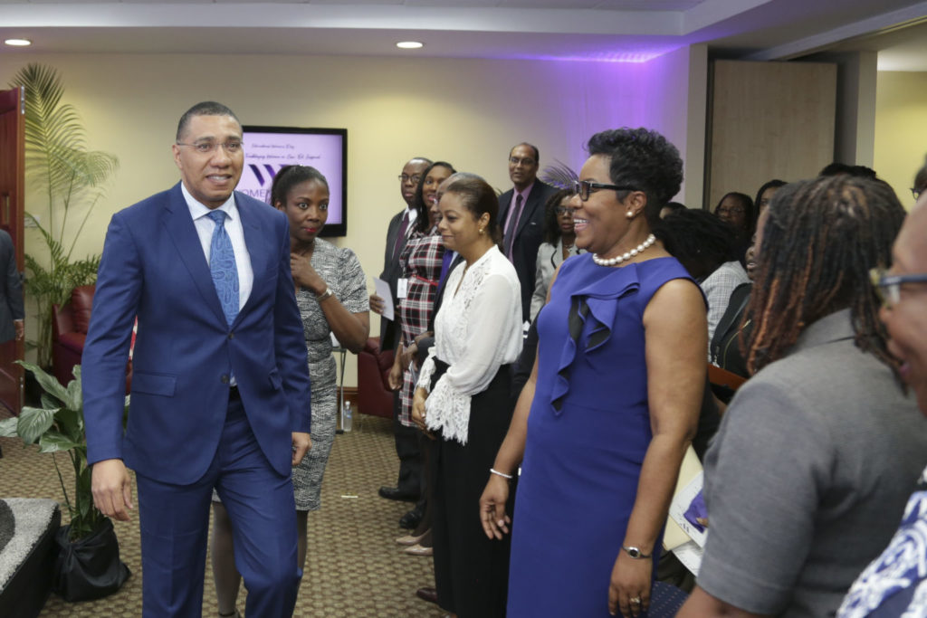 Government Actively Pursuing Gender Equality – PM Holness