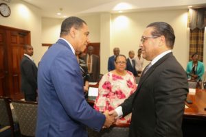 Prime Minister Holness Meets with Premier of the Cayman Islands