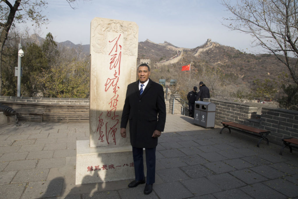 The Most Hon Andrew Holness, Prime Minister of Jamaica toured the Great Wall of China during his recent official working visit to the historic city of China.