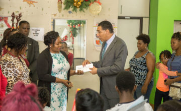 PM Holness Donates $1-Million to the Bustamante Hospital for Children