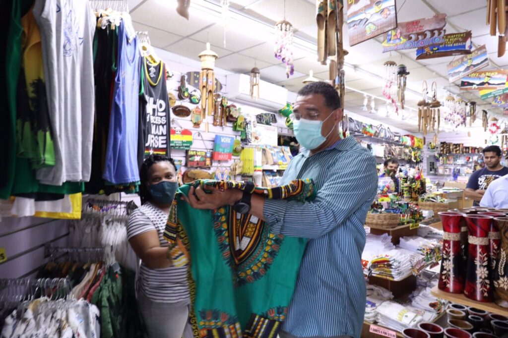 The Most Hon. Andrew Holness, Prime Minister, recently visited a local business where he purchased a few items. The Prime Minister encourages support for local businesses and for us to come together in support of each other so that our country can rebound even stronger.