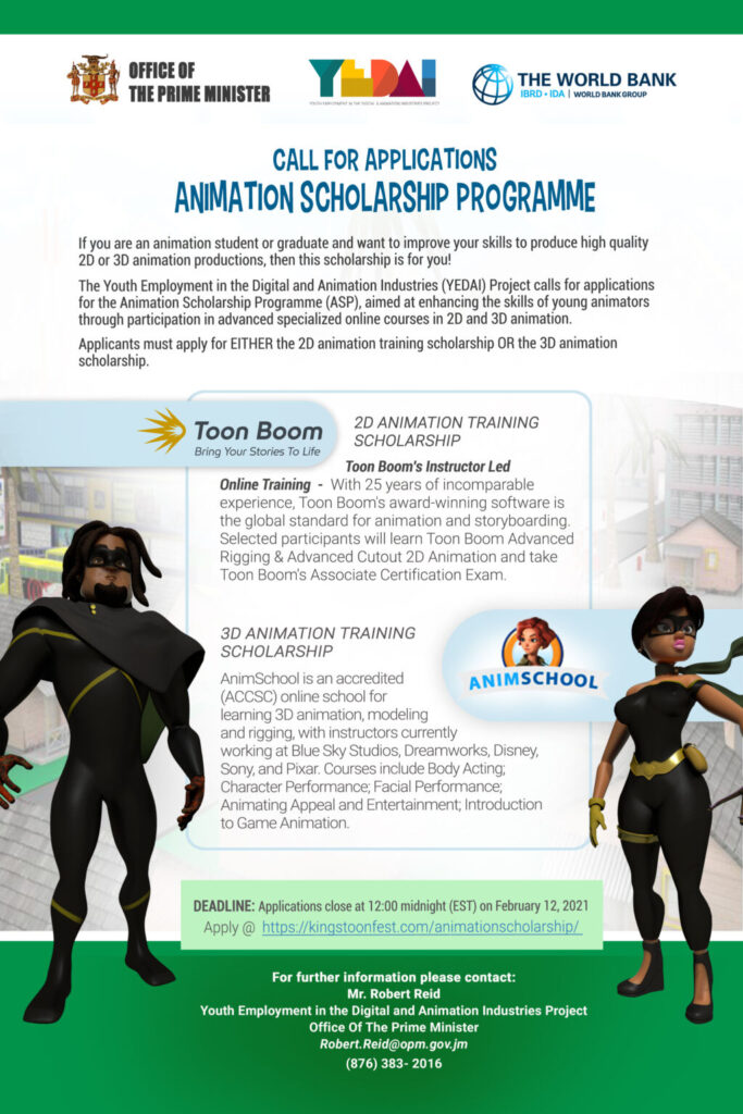 Animation Scholarship Programme – Office of the Prime Minister