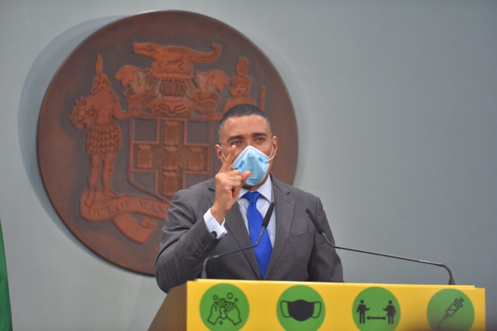 PM  Holness Urges Compliance with COVID-19 Measures to Avoid Stricter Restrictions