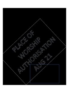 Place of Worship Application Form (for travel during no movement days)