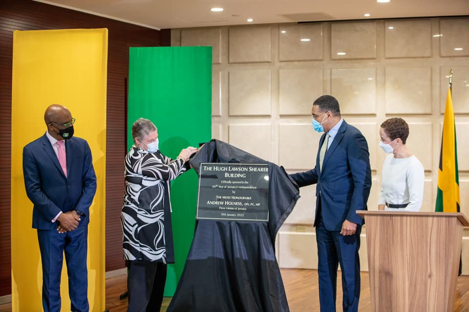 New Foreign Affairs and Foreign Trade Headquarters Named in Honour of Former Prime Minister Hugh Lawson Shearer