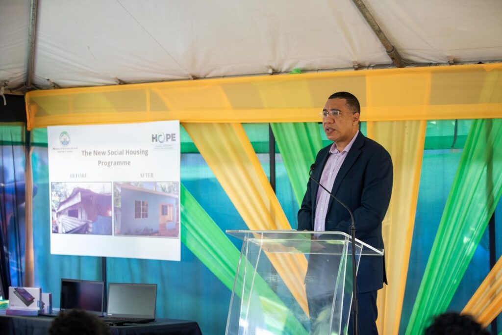 Prime Minister Holness Urges Jamaicans to Give Up Criminals