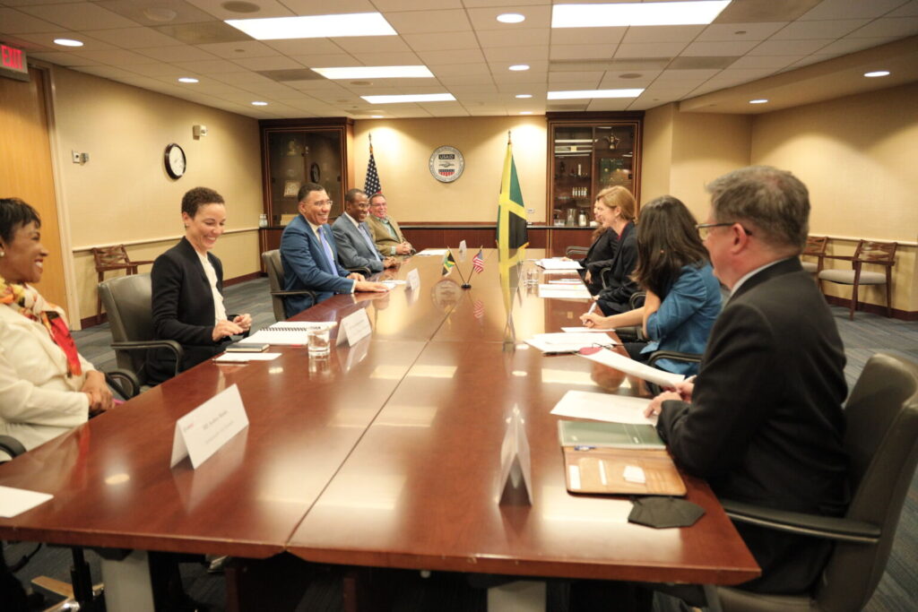 PM Holness Meets With Top US Government Officials on Day Two of Working Visit to Washington DC