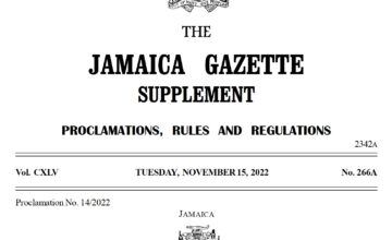 THE CONSTITUTION OF JAMAICA A PROCLAMATION
