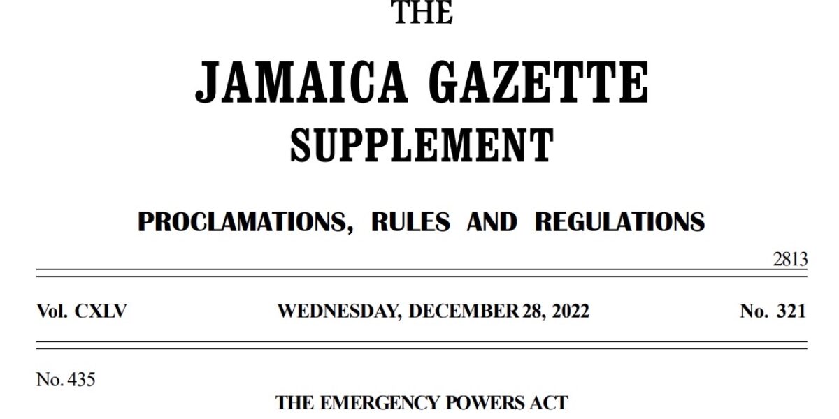 THE EMERGENCY POWERS (PARISHES OF ST. JAMES, WESTMORELAND AND HANOVER) (NO. 3) REGULATIONS, 2022