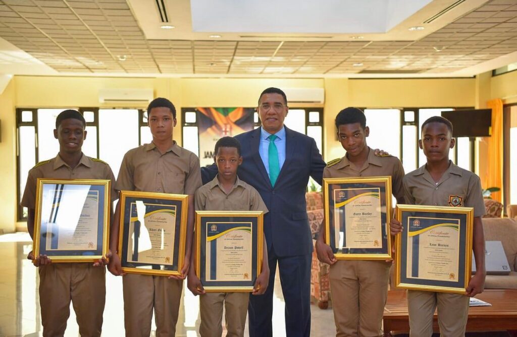 Prime Minister Holness Commends BB Coke Students for their Heroic Act