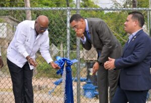 Commissioning of new tanks and waterlines in Rhyne Park, St James