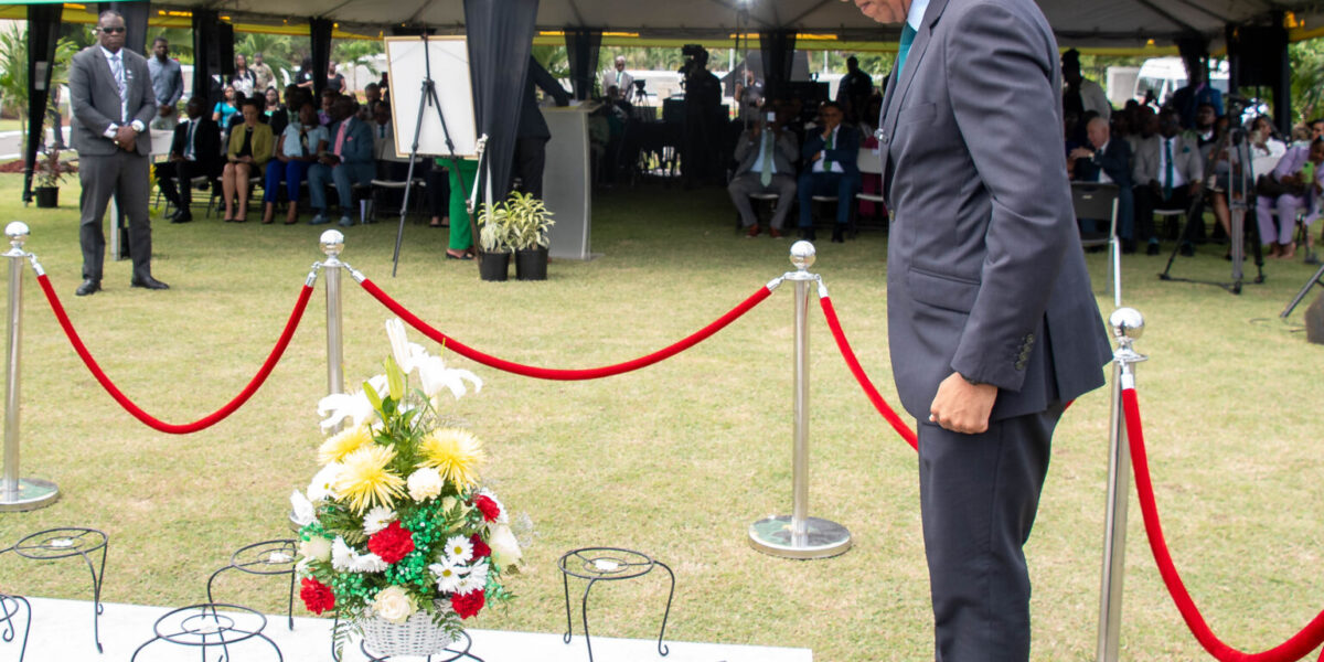Floral Tribute at the Shrine of the late Most Hon. Edward Seaga