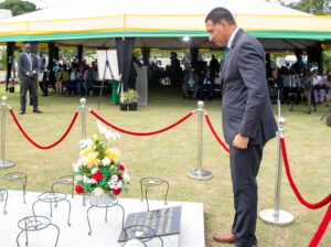 Floral Tribute at the Shrine of the late Most Hon. Edward Seaga