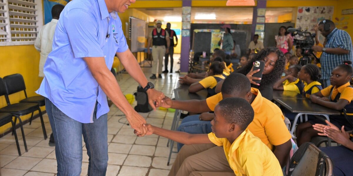 Prime Minister Holness Speaking at Jeffrey Town Primary School