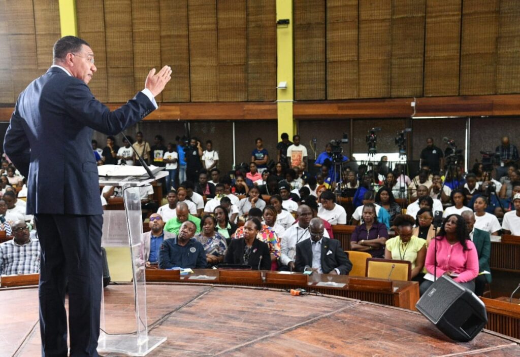 Prime Minister Holness Urges Youth to Seize Opportunities, Reject Crime, and Build Jamaica’s Future