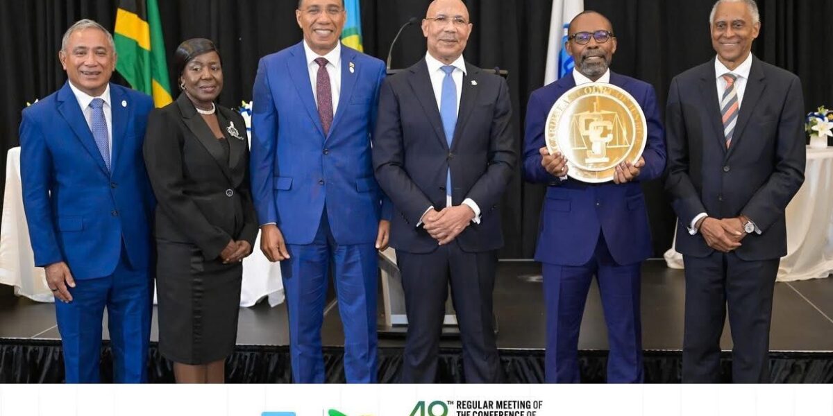 Prime Minister Holness Welcomes New President of the CCJ