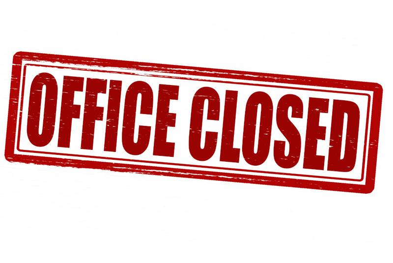NON-ESSENTIAL GOVERNMENT OFFICES CLOSE AT 2 PM TODAY